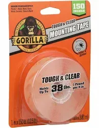 Gorilla 6065101 1 x 60 in. Double Sided Mounting Tape