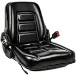 Universal Forklift Seat with Adjustable Back,Safety Belt and Operator Position S