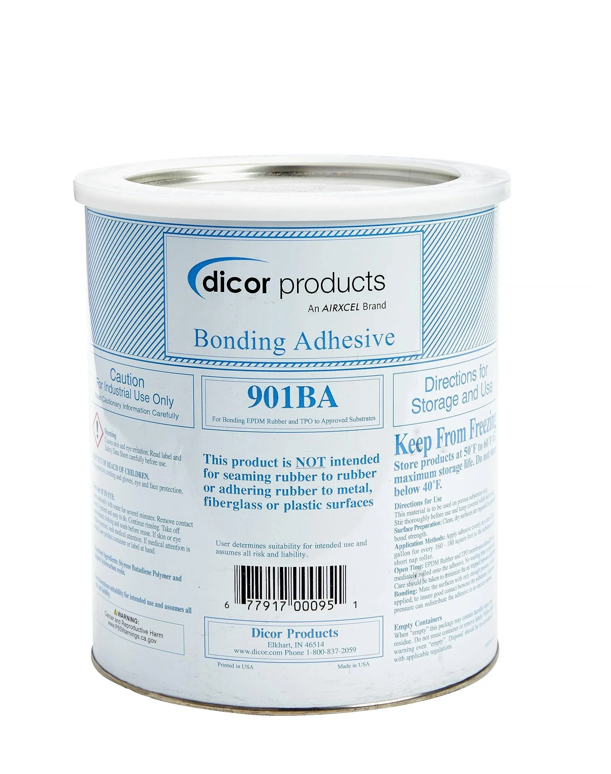 Dicor Water-Based Acrylic Bonding Adhesive, Gallon