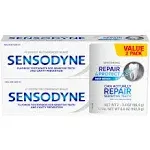 Sensodyne Repair and Protect Whitening Toothpaste, Toothpaste for Sensitive Teeth and Cavity Prevention, 3.4 oz (Pack of 2)