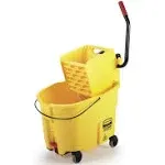 Rubbermaid WaveBrake Mopping System Bucket and Side-Press Wringer Combo