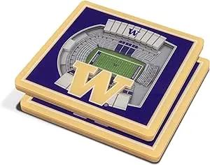 YouTheFan 3D StadiumView Coasters in Washington Huskies