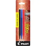 Lot of 3 Pilot FriXion Ball Gel Ink Refills 0.7mm Fine Point Black, Blue, Red