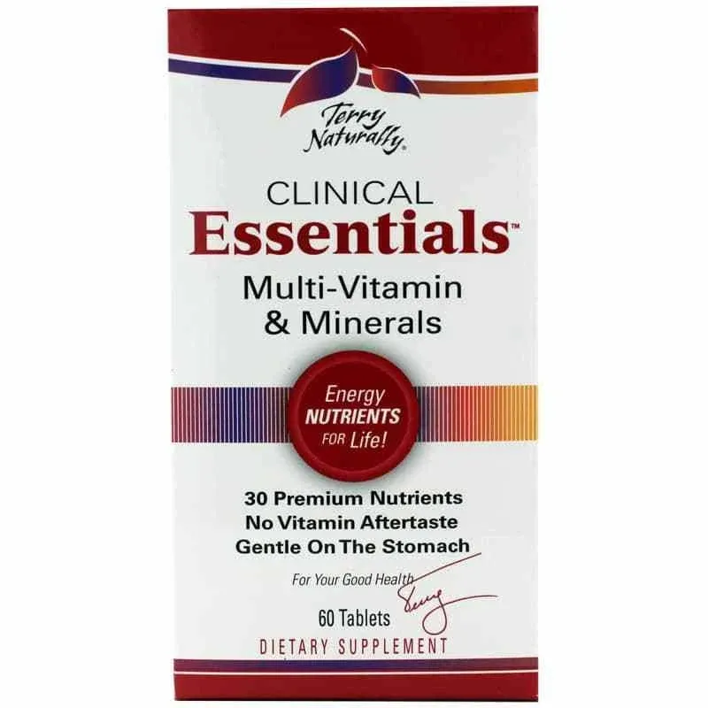 Terry Naturally Clinical Essentials Multi-Vitamin & Minerals 60 Tablets