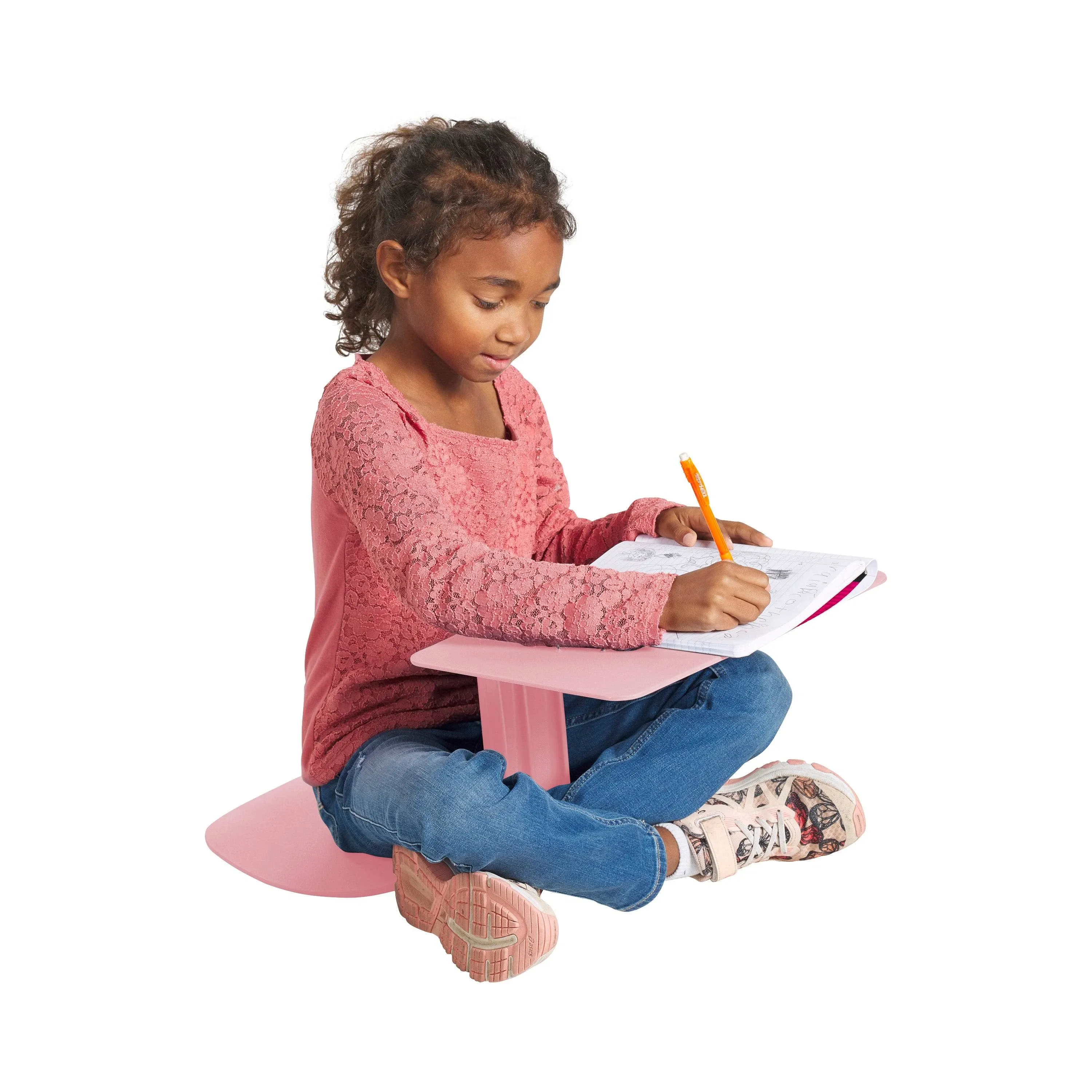 Ecr4kids The Surf Portable Lap Desk, Flexible Seating, Pink, 10-Pack