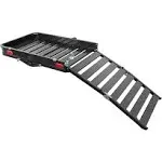 2-Inch Receiver Hitch Cargo Carrier with Ramp; 50-Inch x 30-1/2-Inch (Universal; Some Adaptation May Be Required)