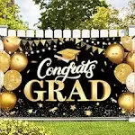 , Xtralarge Congrats Grad Banner - 72X44 Inch, Congratulation<wbr/>s Banner | Graduati