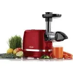 Omega Cold Press 365 Horizontal Compact Masticating Juicer, Red