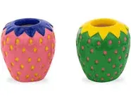 Ceramic Straberry Taper Candle Holder