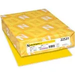 Astrobrights Color Paper, 24 lb, 8.5 x 11, Solar Yellow, 500/Ream