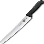 Black Bread Knife Serrated Round Tip 10.25" Victorinox