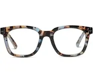 Peepers by PeeperSpecs Women's to The Max Square Blue Light Blocking Reading Glasses