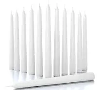 CANDWAX 12 inch Taper Candles Set of 4 Dripless and Unscented