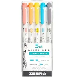 Mildliner Double Ended Highlighter Zebra