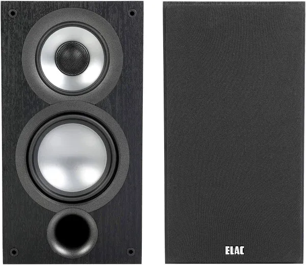 Elac Uni-Fi 2.0 Bookshelf Speakers; Black Pair; UB52