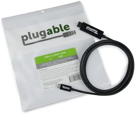 Plugable HDMI/USB Audio/Video Cable USBC-HDMI-CABL<wbr/>E