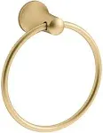 Kohler Wall Mounted Towel Ring - Vibrant Brushed Moderne Brass