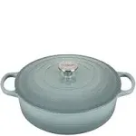 Le Creuset 6.75 qt. Signature Round Wide Dutch Oven | Sea Salt