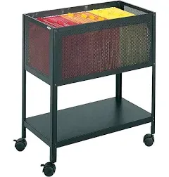 Safco 5350BL Steel Mesh Open Top Tub File 13-1/2w x 24-1/4d x 27-1/2h Black