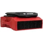 XPOWER PL-700A-Red 1/3 HP 1050 CFM 3 Speed Low Profile Air Mover Fan