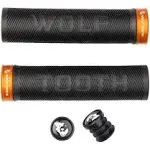 Wolf Tooth Components Echo Lock-On Grip Set Black/Gold