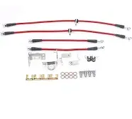 For Ford Mustang 05-14 Stainless Steel Braided Front &amp; Rear Brake Hose Kit