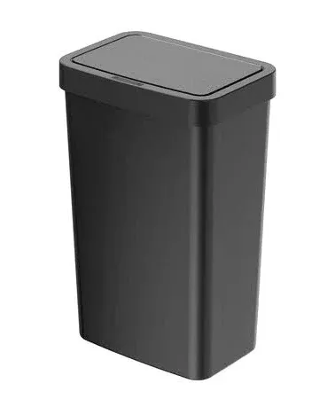 Mainstays WM9226-50L 13.2 Gallon Trash Can, Plastic Motion Sensor Kitchen Trash Can, Black