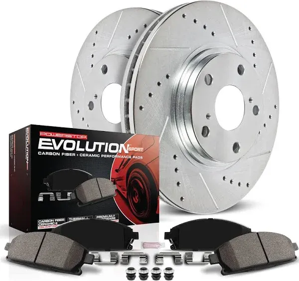 Disc Brake Pad and Rotor Kit fits 2002-2018 Honda Accord Element Civic  POWER ST