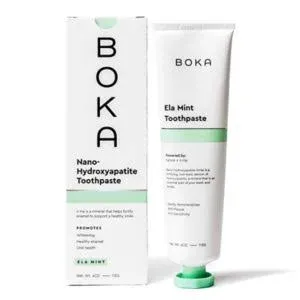 Boka Ela Mint Toothpaste for Sensitive Teeth and Whitening