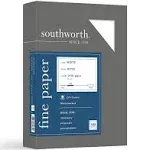 Southworth 25% Cotton Business Paper 24 lbs. 8-1/2 x 11 White 500/Box