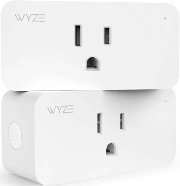 WYZE WLPP1 Voice Assistant Alexa and Google White Smart Home WiFi Plug - 2  B36