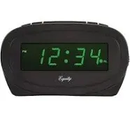 La Crosse Technology Green LED Alarm Clock 30226