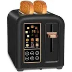 SEEDEEM Toaster 2 Slice Touch Control Stainless Toaster LCD Display