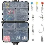 Fishing Accessories Kit for Freshwater/Sal<wbr/>twater Fishing Set with Tackle Box ...