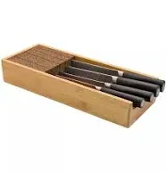 Knifedock - In-drawer Kitchen Knife Storage - The Cork Composite Material Nev...