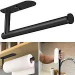 Paper Towel Holder under Cabinet Wall Mounted Rustroof (Black)