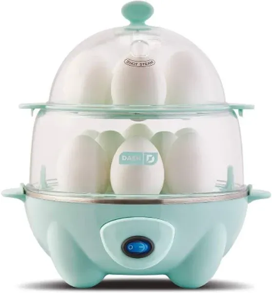 Deluxe Rapid Egg Cooker for Hard Boiled, Poached, Scrambled Eggs, Omelets, St...