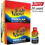 5-Hour Energy Shot Regular Strength Berry 1.93 Ounce 24 Count