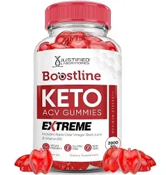 Boostline Keto ACV Gummies Extreme 2000MG Boost Line Keto Gummies Apple Cider Vinegar Formulated with Pomegranate Beet Juice Powder B12 Vegan Non GMO 60 Gummys