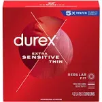 Durex Extra Sensitive Condoms Latex Condoms For Men (42 ct)