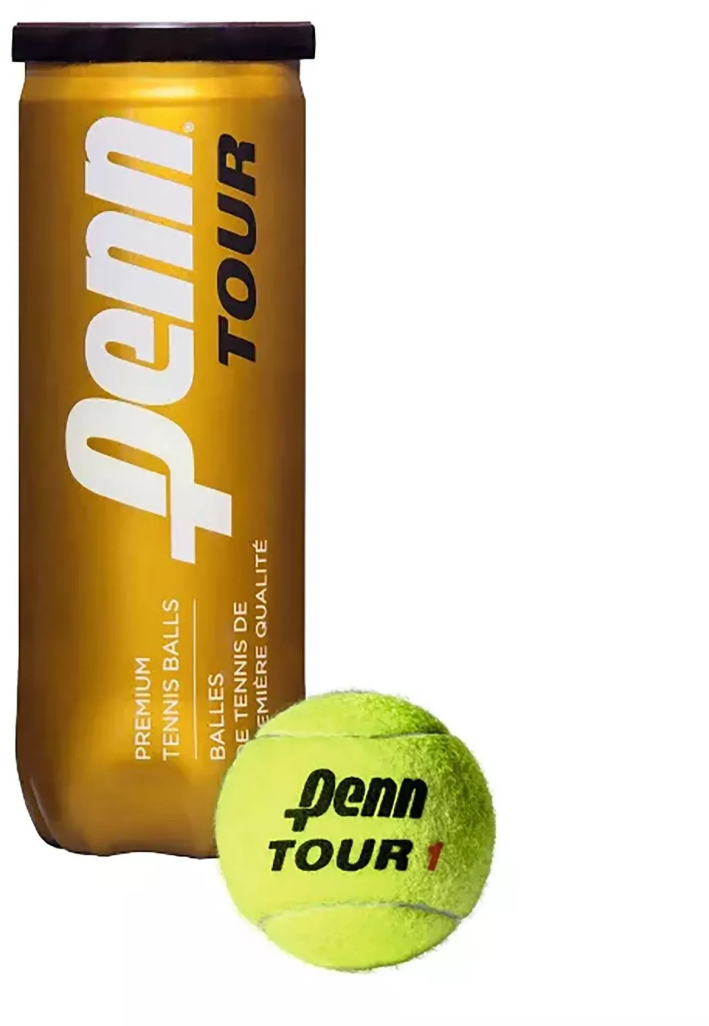 NEW SEALED Penn Tour Extra-Duty Felt Premium Tennis Balls 3 Per Pack