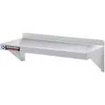 Stainless Steel Wall Shelf - 36" Wide x 14" Deep Commercial Grade - NSF Certified DuraSteel