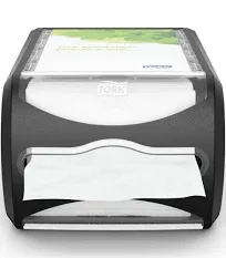 Tork Xpressnap Countertop Napkin Dispenser Signature Design, Black