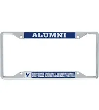 Desert Cactus Embry-Riddle Aeronautical University Daytona License Plate Frame Eagles ERAU Metal Car Tag Holder for Front or Back of Car Officially Licensed (Alumni)