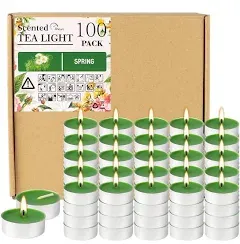 100 Pack Scented Tealight Candles