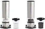 Peugeot Elis Sense U-Select Set Salt & Pepper Mill, Large, brushed nickel