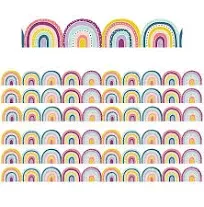 Teacher Created Resources Oh Happy Day Rainbows Die-Cut Border Trim