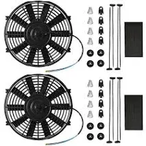 Mupera Electric Radiator Cooling Fan Universal Slim Fan Pull