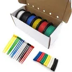 12 AWG Stranded Wire Spool 10ft Each 6 Colors Flexible 12 Gauge Silicone Hook...