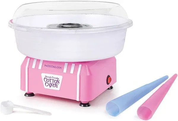 Nostalgia - Hard & Sugar Free Cotton Candy Maker - Pink